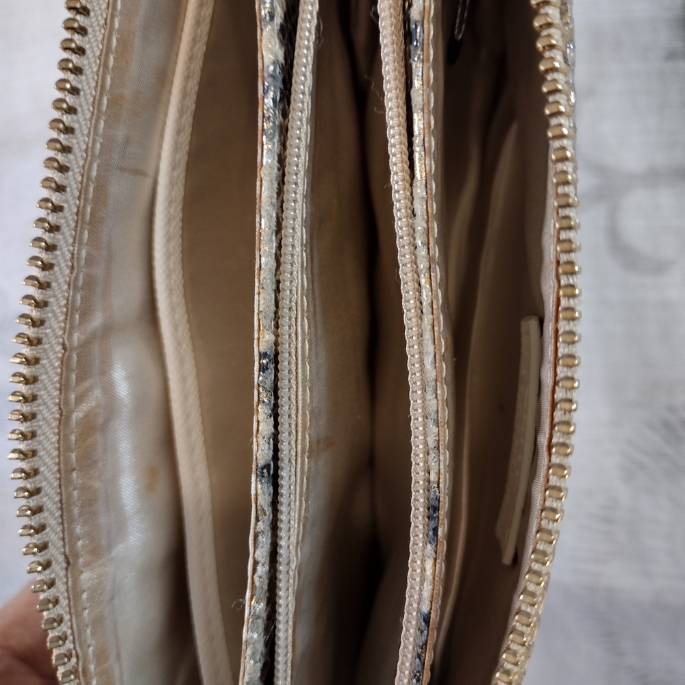 Elegant DKNY Snake Print Wristlet Clutch - Picture 7 of 7